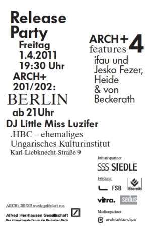 ARCH+, archplus, Berlin, Stadtvisioen, Heftprsentation, features
