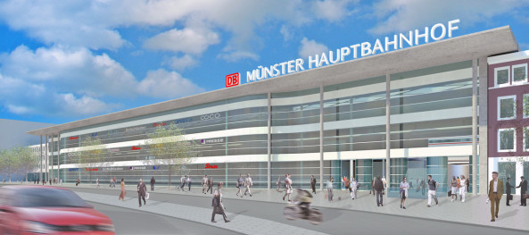Deutsche Bahn, Mnster, Bahnhof, Hauptbahnhof, Neubau, Rethfeld
