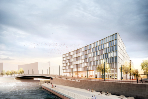 KSP Jrgen Engel Architekten, Wettbewerb Humboldthafen Berlin, OVG Projektentwicklung, Brogebude Humboldthafen
