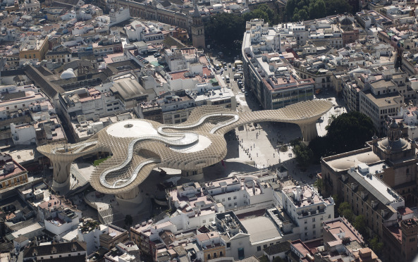 Metropol Parasol, J. Mayer H., Sevilla, Platzgestaltung in Sevilla, Plaza de la Encarnaci�n, Parametrisches Gestalten, Markthalle, Hispalis