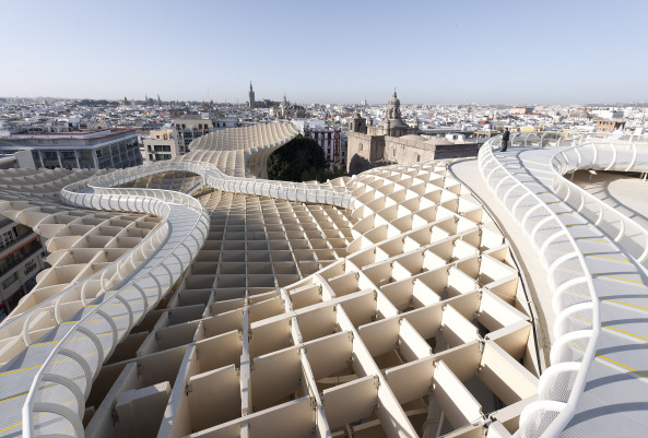 Metropol Parasol, J. Mayer H., Sevilla, Platzgestaltung in Sevilla, Plaza de la Encarnacin, Parametrisches Gestalten, Markthalle, Hispalis