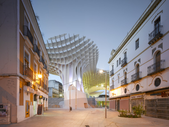 Metropol Parasol, J. Mayer H., Sevilla, Platzgestaltung in Sevilla, Plaza de la Encarnaci�n, Parametrisches Gestalten, Markthalle, Hispalis