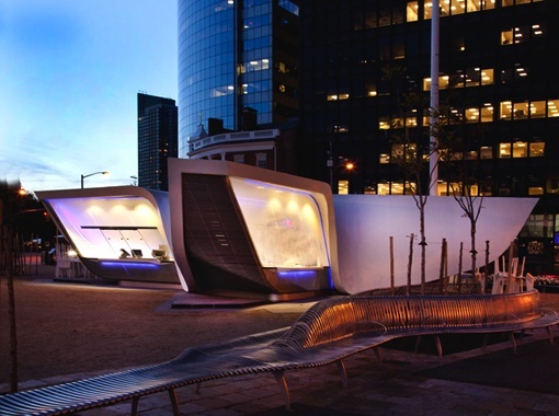 UN Studio, Plein & Pavilion, New York, Peter Minuit Plaza