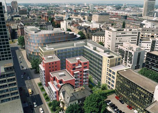 Grundstein fr Bro- und Wohnkomplex in Frankfurt/M. gelegt