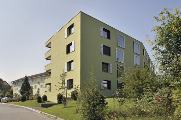 Mehrfamilienhaus in Zrich fertig