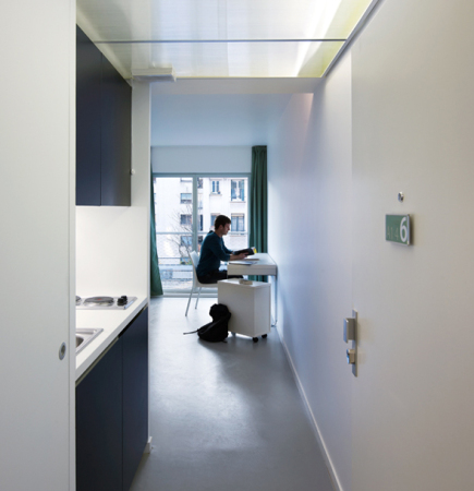 LAN Architecture, RIVP, Paris La Chapelle, Studentenwohnheim, R�sidence Etudiante