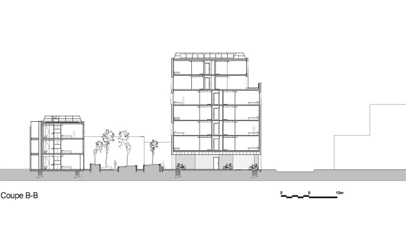 LAN Architecture, RIVP, Paris La Chapelle, Studentenwohnheim, Rsidence Etudiante