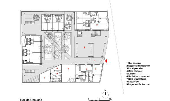 LAN Architecture, RIVP, Paris La Chapelle, Studentenwohnheim, Rsidence Etudiante
