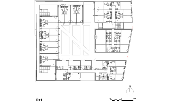 LAN Architecture, RIVP, Paris La Chapelle, Studentenwohnheim, Rsidence Etudiante