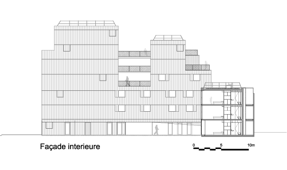 LAN Architecture, RIVP, Paris La Chapelle, Studentenwohnheim, Rsidence Etudiante