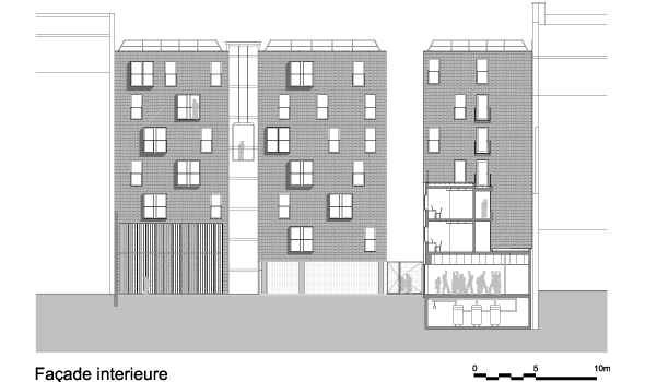 LAN Architecture, RIVP, Paris La Chapelle, Studentenwohnheim, Rsidence Etudiante