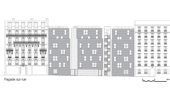 LAN Architecture, RIVP, Paris La Chapelle, Studentenwohnheim, Rsidence Etudiante
