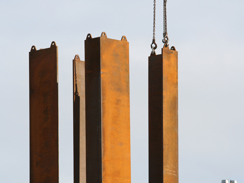 Gedenksttte Berliner Mauer, sinai Faust. Schroll. Schwarz. Freiraumplanung und Landschaftsarchitekten, Grenzstreifen Bernauer Strae, Fenster der Erinnerung, Zaun, Mauer, Corten-Stahl,  Erweiterunsgabschnitt Gedenksttte Berliner Mauer eingeweiht