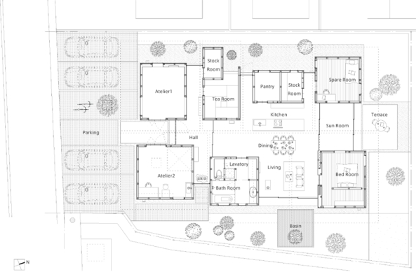 Suppose Design Office, Eaves Houses, Tokushima, Made in Japan