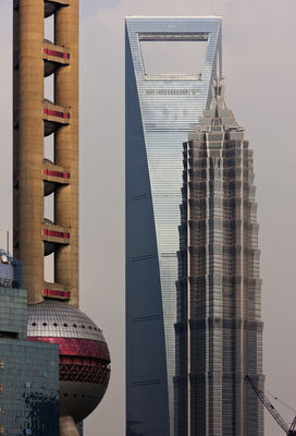 Oriental Pearl Tower, Shanghai World Financial Center, Jin Mao Building, 2010