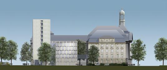 Spatenstich fr Erweiterungsbau des Oberlandesgerichtes in Dsseldorf
