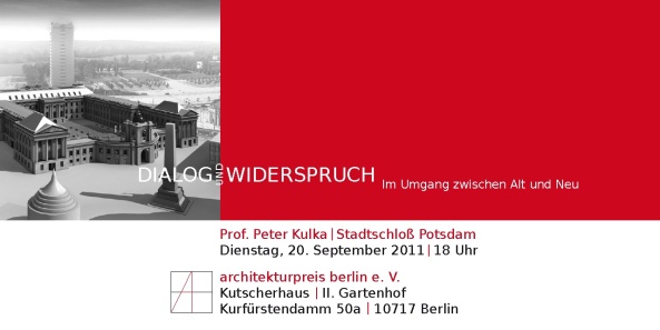 Vortrag von Peter Kulka in Berlin