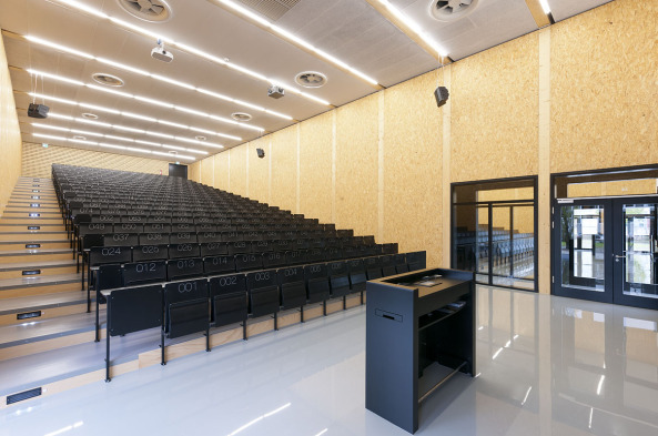 Temporrer Hrsaalbau in Mnchen