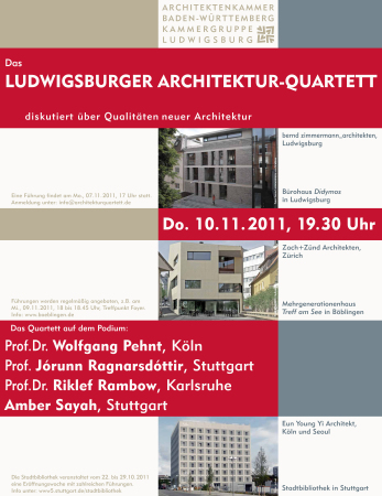 28. Ludwigsburger Architekturquartett