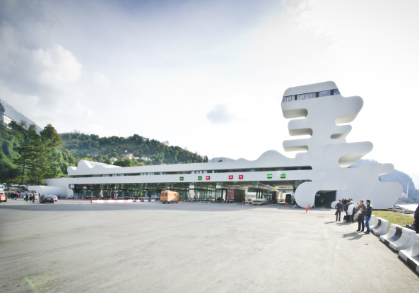 Grenzkontrollpunkt von J. Mayer H. fertig