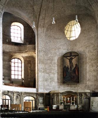 Inneres der Kreuzkirche in Dresden wird schlicht saniert
