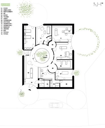 x architekten, sterreich, Apotheke, Praxis, Arzt, Fehrmann, Park, Klinik, David Birgmann