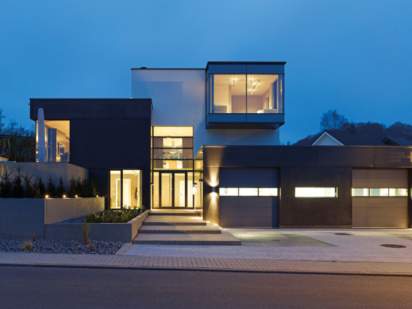 Einfamilienhaus vom Architekturbro Kfer fotografiert von Jrg Hempel