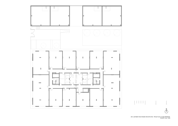 Sozialer Wohnungsbau von DFA in Paris