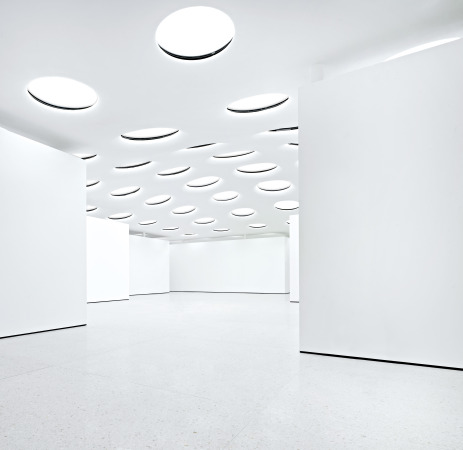 Blick in die neuen Gartenhallen