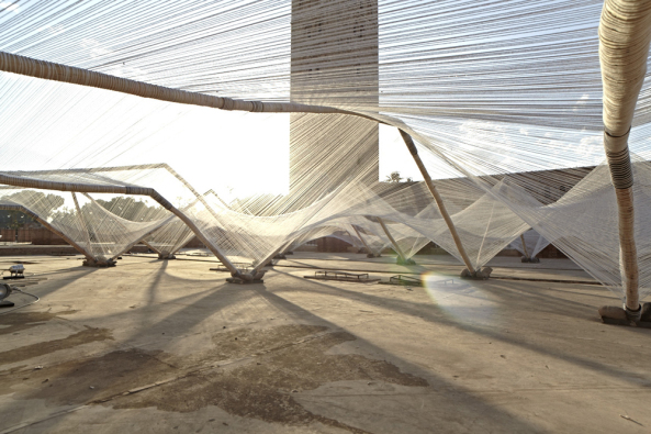 Barkow Leibinger Architekten, Biennale Marrakech, Higher Atlas, Loom-Hyperbolic,  Temporre Installation, Matrix