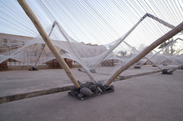Barkow Leibinger Architekten, Biennale Marrakech, Higher Atlas, Loom-Hyperbolic,  Tempor�re Installation, Matrix