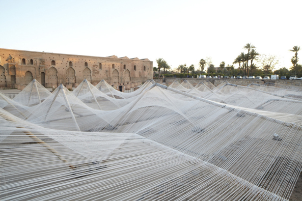 Barkow Leibinger Architekten, Biennale Marrakech, Higher Atlas, Loom-Hyperbolic,  Tempor�re Installation, Matrix