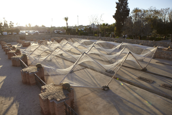 Barkow Leibinger Architekten, Biennale Marrakech, Higher Atlas, Loom-Hyperbolic,  Temporäre Installation, Matrix
