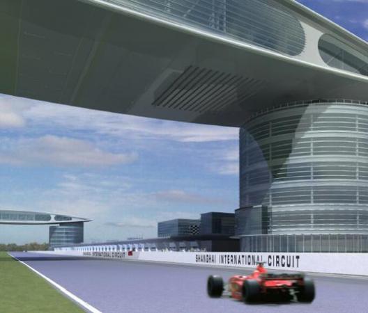 Die neue Formel-1-Rennstrecke in Schanghai