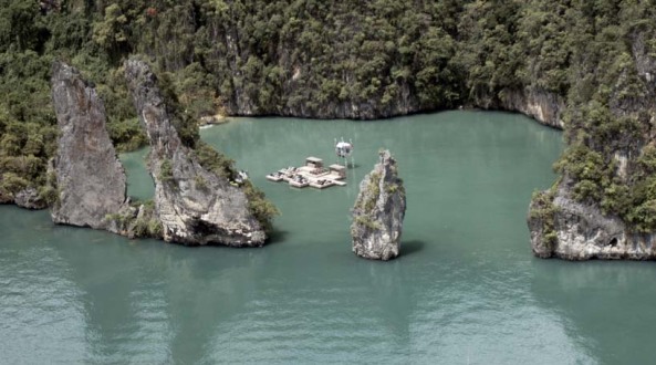 Open-Air-Kino von Ole Scheeren in Thailand