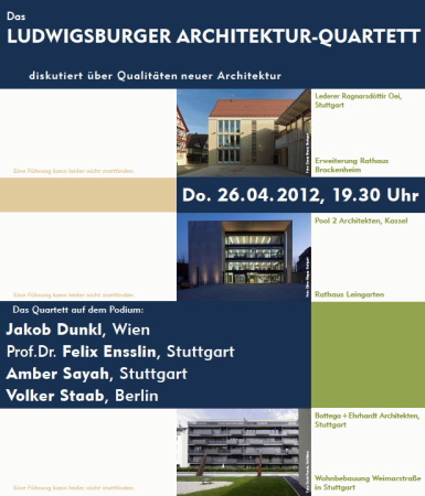 29. Ludwigsburger Architekturquartett