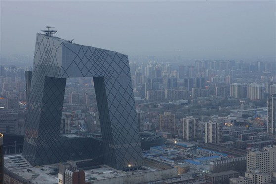 Office for Metropolitan Architecture OMA, Ole Scheeren, TVCC, CCTV Tower, Peking, Landmarken, Architektur fr Despoten, Asien, Arup, Hose, China