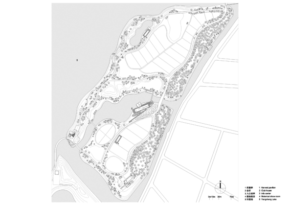 Pavillon, China, ko-Farm, Lageplan