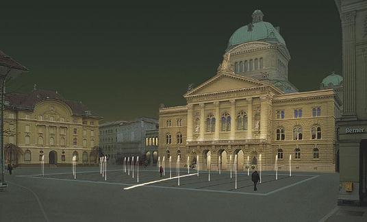 Spatenstich fr Bundesplatz in Bern