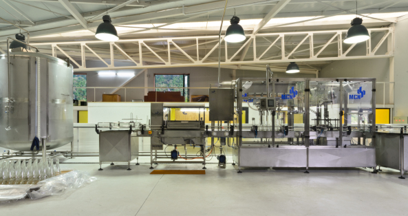 Panorama; Chile; Patagonien; Glacial water botteling plant