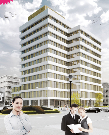 Wettbewerb Haus der rzte, Saarbrcken, Fthenakis Ropee Architektenkooperative, HPP, AV1, Eisfeld Engel