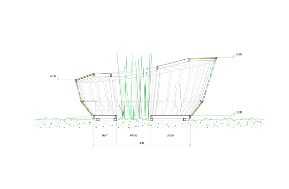Tourner autour du Ried, StAndr-Lang Architectes, Bastien Saint-Andr, Maxime Lang, Muttersholtz, Delphine Gauchi Designer, Maiskolben als Fassade, Nachhaltiges Bauen, Sustainable Pavillon