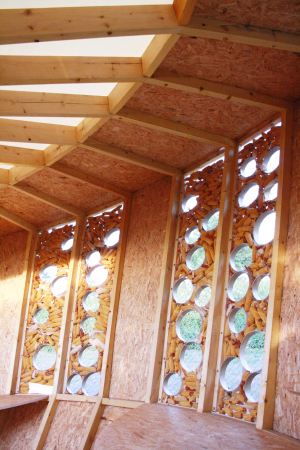 Tourner autour du Ried, StAndr-Lang Architectes, Bastien Saint-Andr, Maxime Lang, Muttersholtz, Delphine Gauchi Designer, Maiskolben als Fassade, Nachhaltiges Bauen, Sustainable Pavillon