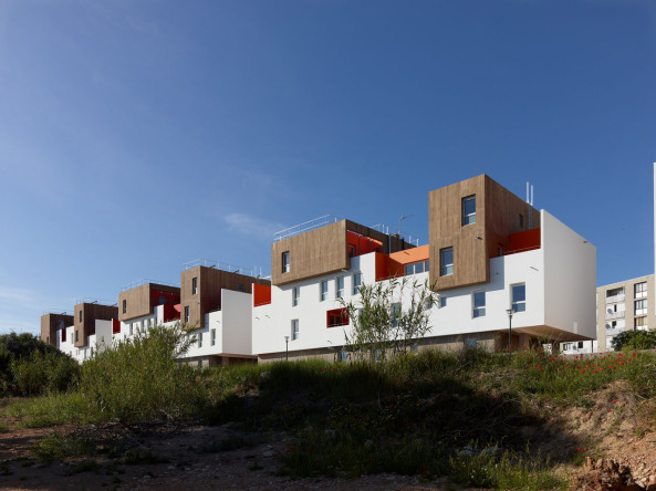 Wohnungsbau, Vitrolles, Frankreich, MDR Architecture, Stadterweiterung