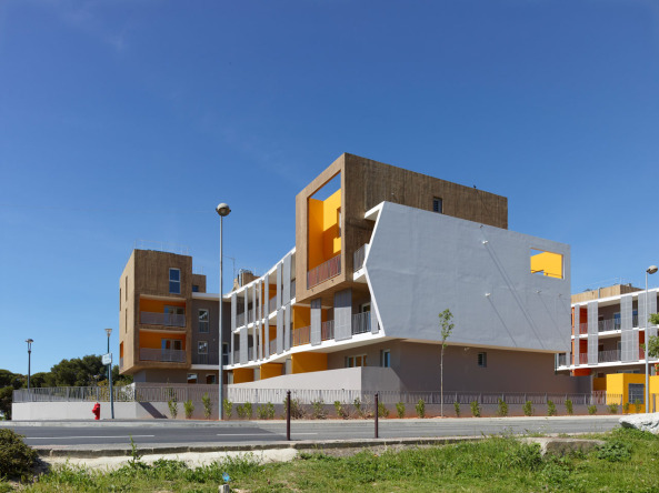 Wohnungsbau, Vitrolles, Frankreich, MDR Architecture, Stadterweiterung