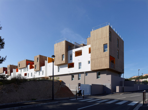 Wohnungsbau, Vitrolles, Frankreich, MDR Architecture, Stadterweiterung