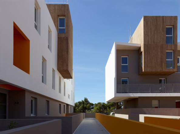 Wohnungsbau, Vitrolles, Frankreich, MDR Architecture, Stadterweiterung