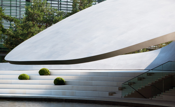 Porsche-Pavillon, Autostadt Wolfsburg, Henn, HG Merz, WES Landschaftsarchitekten