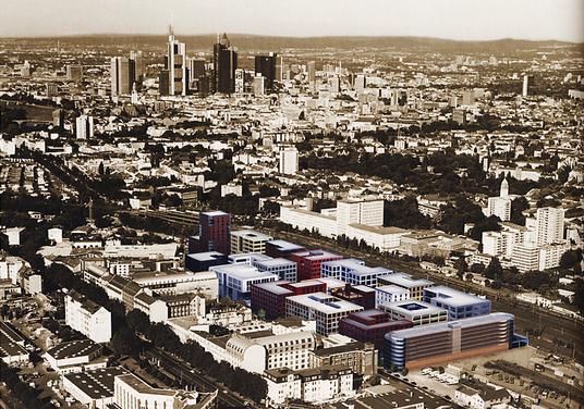 Der Bau eines neuen Quartiers in Frankfurt beginnt 2004