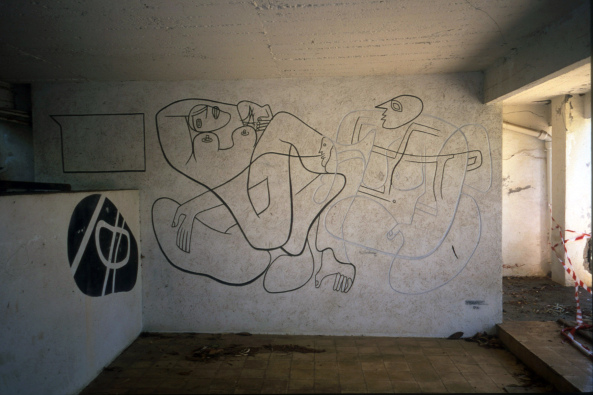 Fresko von Le Corbusier in der E.1027 (2005)